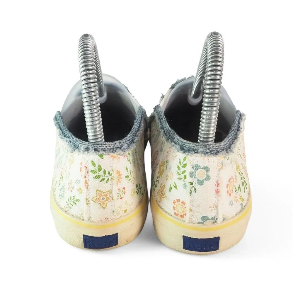 Keds Cap Toe Floral Print Slip-on Casual Loafers Multicolor WF19873M Women's 6.5
